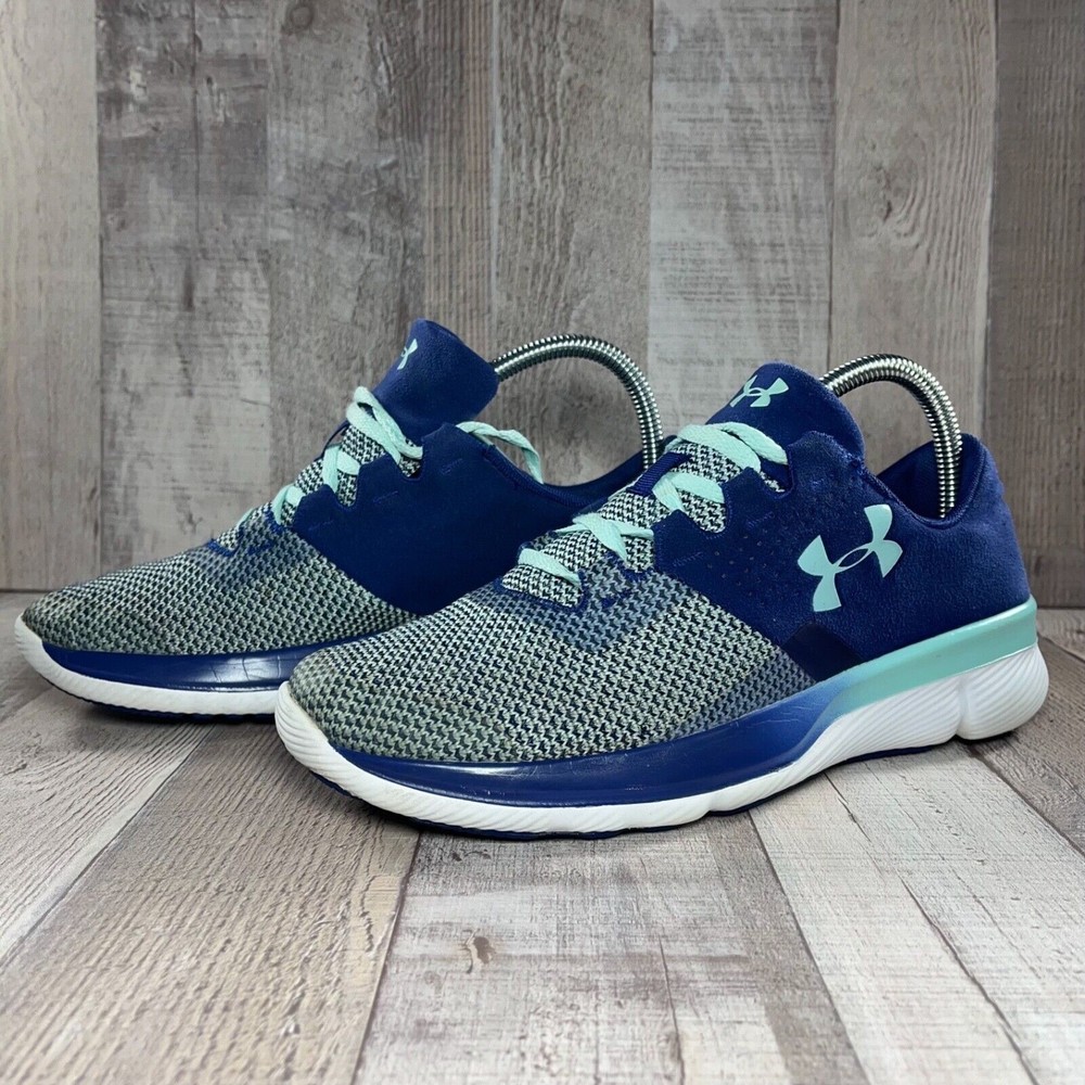 Under Armour Grade School Tempo TCK Boys Running Shoes Blue Size 6.5Y 1283764
